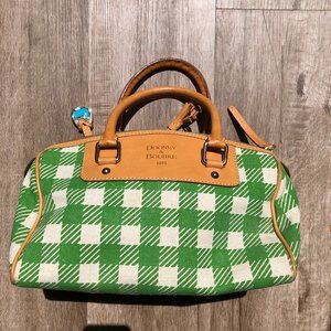 Dooney&Bourke Vintage 1975 Gingham Barrel Satchel